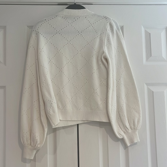 Crewneck Pullover Sweater with Pearl buttons - Picture 6 of 8